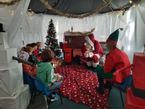 Father Christmas in a grotto